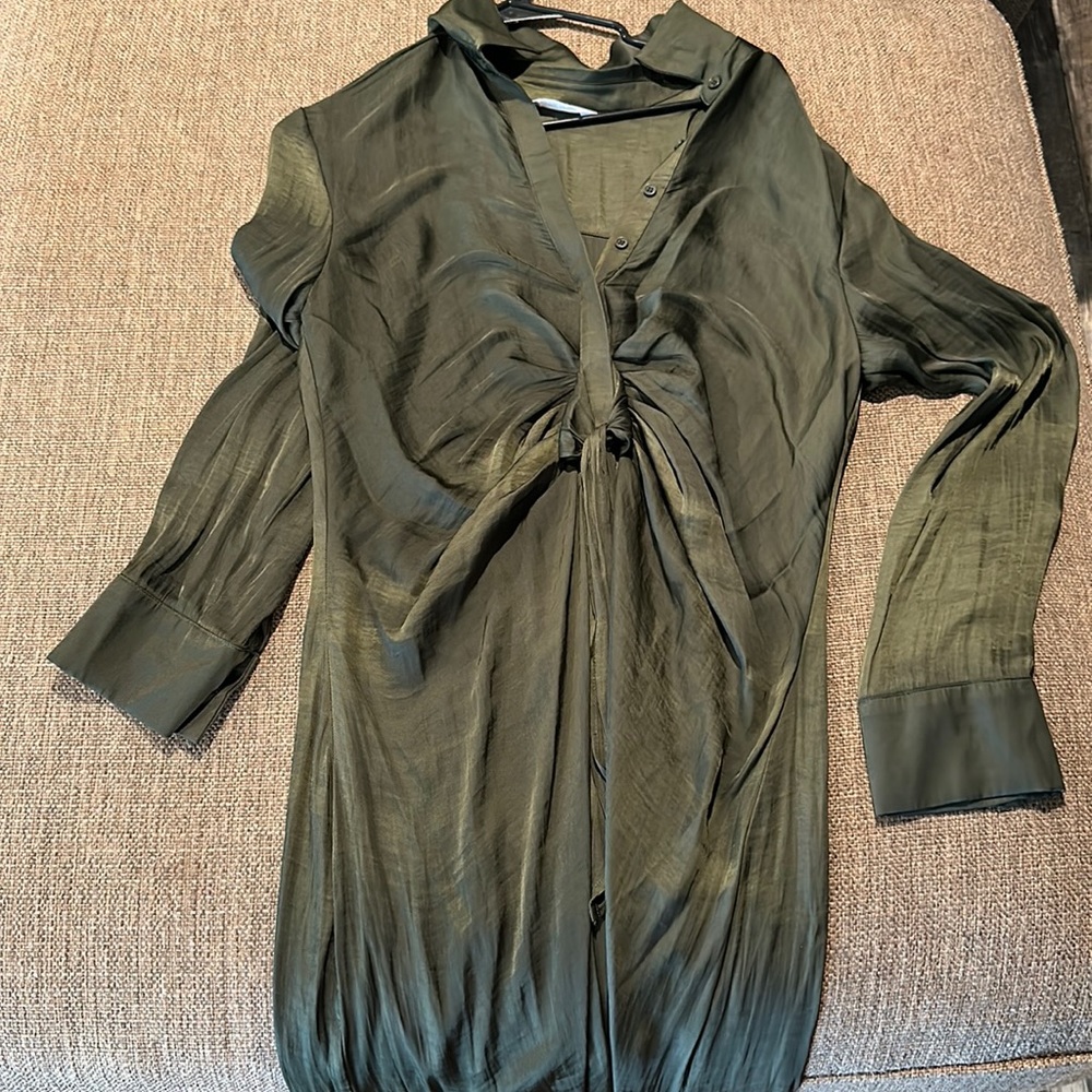 steve madden slip dress with tie. size large. fits like a m/l